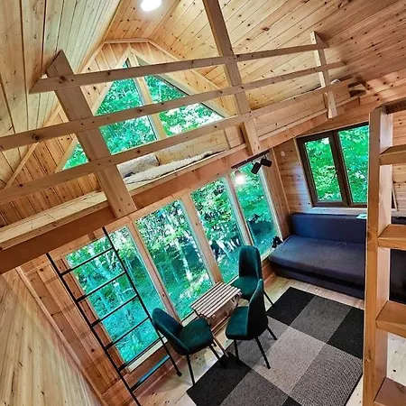 Bear Watching Tiny House Chalet